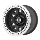 KMC XD229 Machete Crawl Satin Black Wheels with Machined Beadlock Ring - Busted Knuckle Off Road