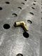 Machined 1/4" ID x 1/4" MPT Brass 90 deg Male Elbow Hose Barb