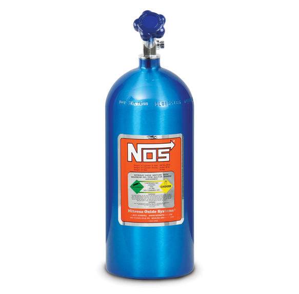 NOS 15 LB ELECTRIC BLUE NITROUS BOTTLE - Busted Knuckle Off Road