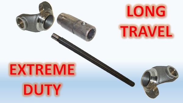 1410 Series, LONG TRAVEL EXTREME DUTY Driveshaft Builder Kit - Busted Knuckle Off Road