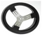 Steering Wheel Aluminum with Black Grip - Busted Knuckle Off Road